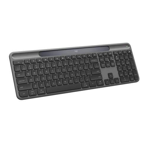 Clavier sans fil Bluetooth Azerty Logitech Signature Slim Solar+ Graphite