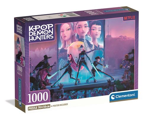 Puzzle 1000 pièces Clementoni K-Pop Demon Hunters