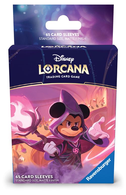Carte à collectionner Lorcana Disney Ravensburger Le Règne de Jafar Protège cartes Sleeves Mickey