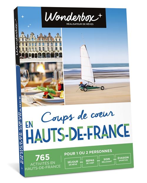 Coffret cadeau Wonderbox Coups de cœur en Hauts de France