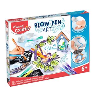 Kit créatif Maped Creativ Blowpen Art Mon Univers Oiseaux