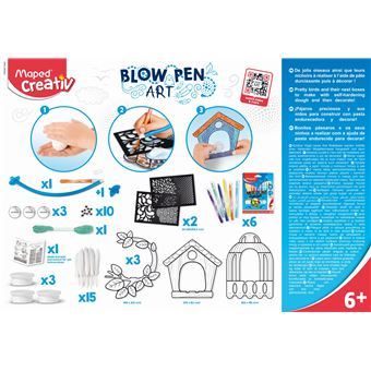 Kit créatif Maped Creativ Blowpen Art Mon Univers Oiseaux