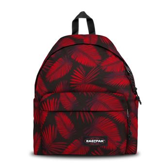 Sac à dos Eastpak Padded Feuilles Noir et Rouge