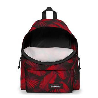 Sac à dos Eastpak Padded Feuilles Noir et Rouge