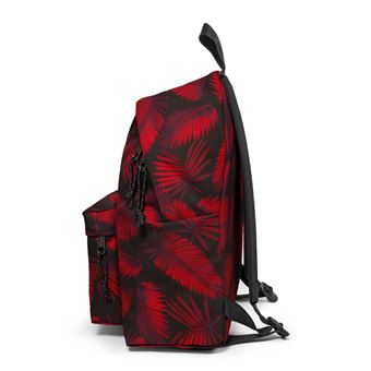 Sac à dos Eastpak Padded Feuilles Noir et Rouge