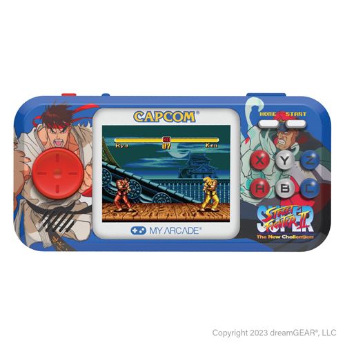 Console rétrogaming Just For Games Pocket Player PRO Super Street Fighter II Blanc et Orange État correct - Just For Games reconditionné disponible sur Fnac
