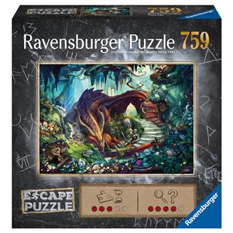 Puzzle 759 pièces Ravensburger Escape puzzle Dans la grotte du dragon - 1
