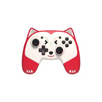 Manette Gaming Switch sans fil pour enfant Freaks And Geeks Edition Doggy Rouge
