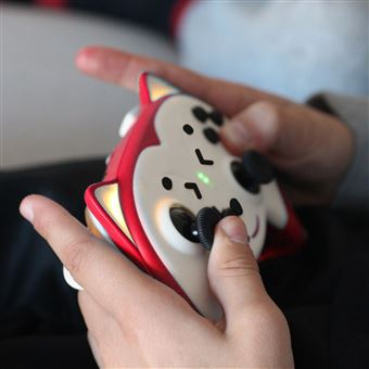 Manette Gaming Switch sans fil pour enfant Freaks And Geeks Edition Doggy Rouge