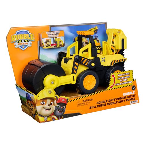 Ruben & Compagnie Multicolore Véhicule + Figurine Bulldozer Double Duty Power