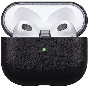 Etui en cuir veritable On Earz Mobile Gear pour AirPods 3e génération Noir