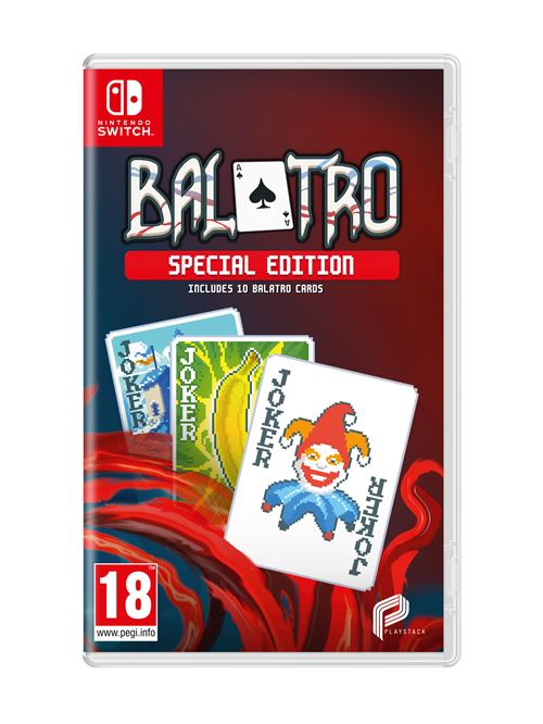 Acheter Balatro Special Edition Nintendo Switch État correct - 82,68 € Balatro Special Edition Nintendo Switch État correct - Just for Games reconditionné disponible sur Fnac
