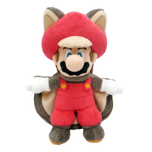 Toga Multicolore Peluche Nintendo Together+ Super Mario Flying Squirrel Mario 24 Cm