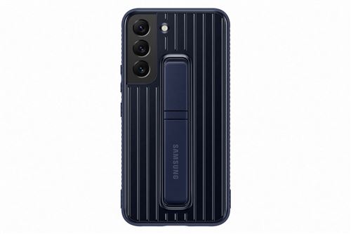 Coque renforcée Fonction stand pour Samsung Galaxy S22 Bleu marine