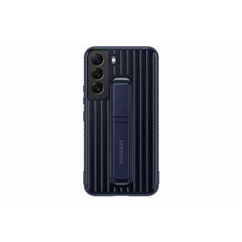 Coque renforcée Fonction stand pour Samsung Galaxy S22 Bleu marine - 1