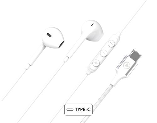 Ecouteurs avec fil Force Play KP Bouton USB C