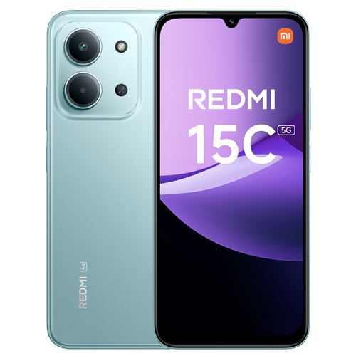 Smartphone Xiaomi Redmi 15C 6,9” 5G Double nano SIM 256 Go Mint Green
