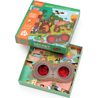 Puzzle Mideer Détective Forêt Lunettes