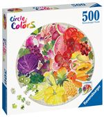 Puzzle rond 500 pièces Ravensburger Fruits et légumes