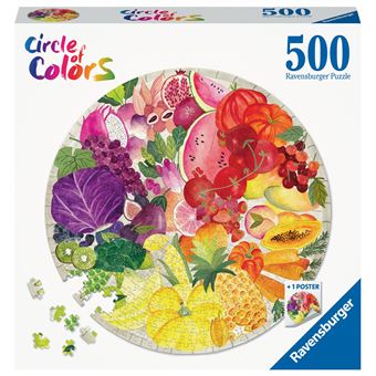 Puzzle rond 500 pièces Ravensburger Fruits et légumes