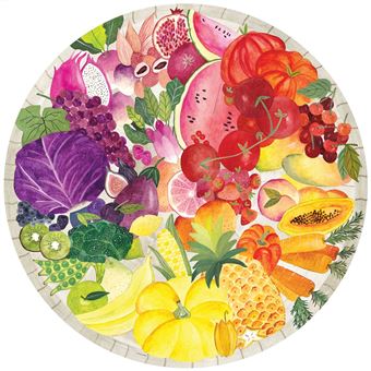 Puzzle rond 500 pièces Ravensburger Fruits et légumes