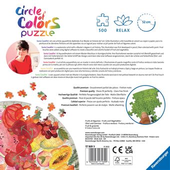 Puzzle rond 500 pièces Ravensburger Fruits et légumes