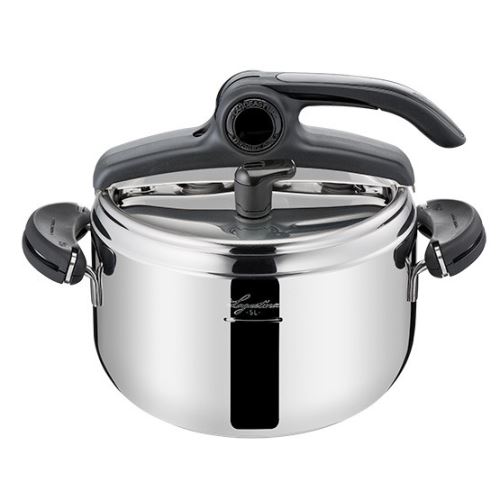 Autocuiseur 5L Lagostina Mia Lagoeasy Up Argent et Noir