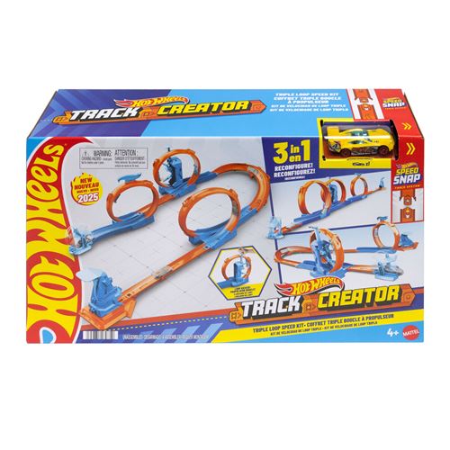 Circuit de bille Hot wheels Créateur de circuits : une frénésie de triples boucles - vue 2