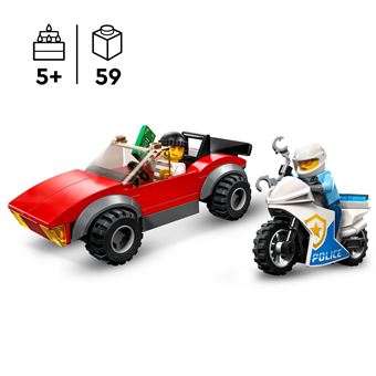 LEGO City 60392 - La course-poursuite de la moto de police