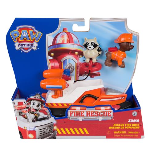 Figurines et véhicule Paw Patrol Pat’Patrouille Fire Rescue Zuma