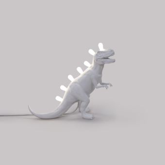 Lampe à poser Seletti Dinosaure Jurassic T-Rex Gris