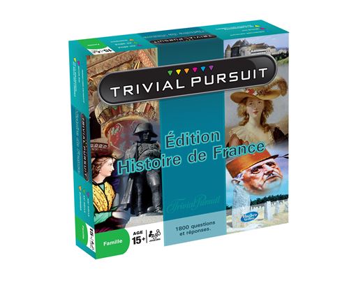 Jeu de Société Winning Moves Trivial Pursuit Histoire de France – 1800 Questions, Jeu Educatif - vue 1