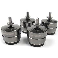 Pack 4 pieds isolants pour enceintes Iso Acoustics Gaia II Gris et noir