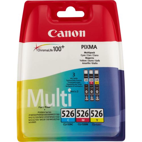 Cartouche d'encre Canon PGI-525 CLI-526 Lot de 5 Cartouches d'encre  compatible avec Imprimante Pixma MG5150