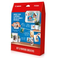 Kit 5 papiers créatifs Canon pour imprimante