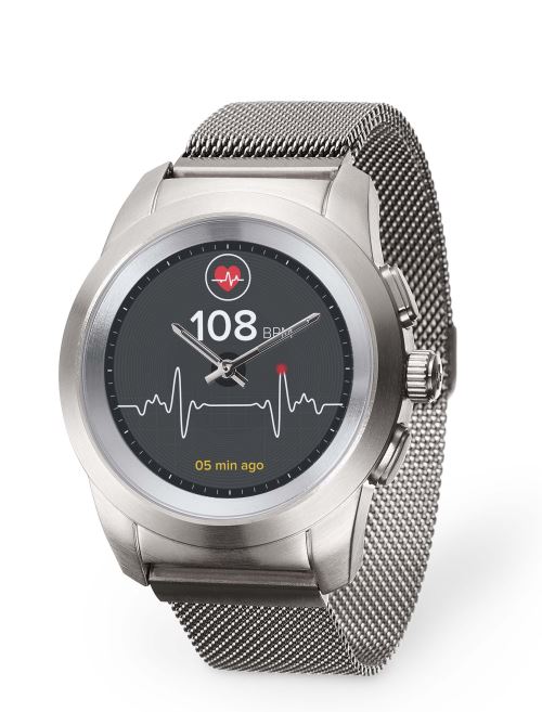 MYKRONOZ ZETIME HYBRID ELITE MILANEES 44MM SILVER