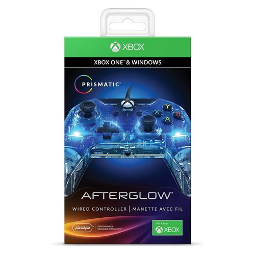 Manette Xbox One filaire PDP Afterglow Prismatic