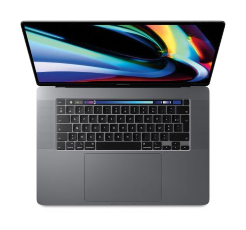 Apple MacBook Pro Touch Bar 16" Retina Intel Core i9 8 cœurs de 9ème génération à 2.4 GHz 16 Go RAM 512 Go SSD Gris Sidéral Sur-mesure 2019