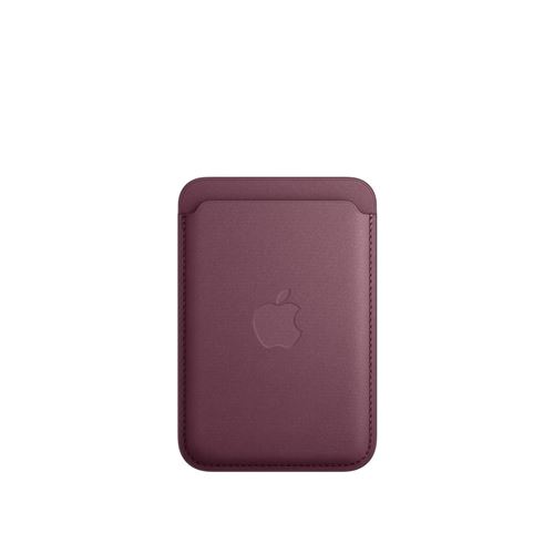 Porte-cartes en tissage fin pour iPhone avec MagSafe Mûre