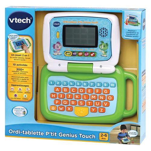 Ordi-tablette Vtech P'tit Genius Touch Vert