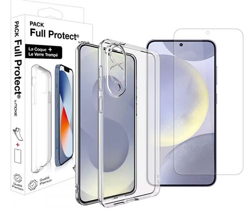 Pack 1 coque tpu transparente + 1 glass 2.5D Samsung galaxy S25 Fe - vue 2