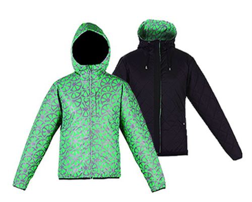 Veste Vélo réfléchissante réversible Urban Circus Jongleur Vert M