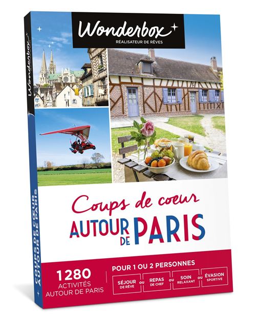 Coffret cadeau Wonderbox Coups de cœur autour de Paris