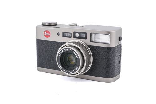 Appareil Photo Argentique Leica Cm Zoom Noir et Gris Reconditionné