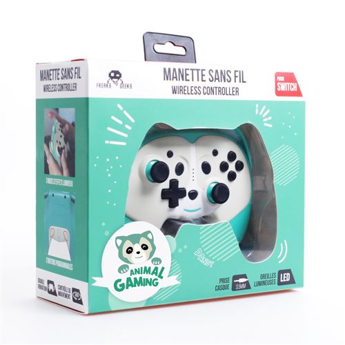 Freaks And Geeks Vert Manette Gaming Switch Sans Fil Pour Enfant Edition Pandy - Image 3