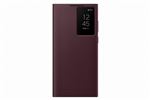 Etui Folio Smart Clear View pour Samsung Galaxy S22 Ultra Bordeaux