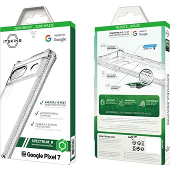 Coque Itskins Spectrum Clear R pour Pixel 7 Transparent