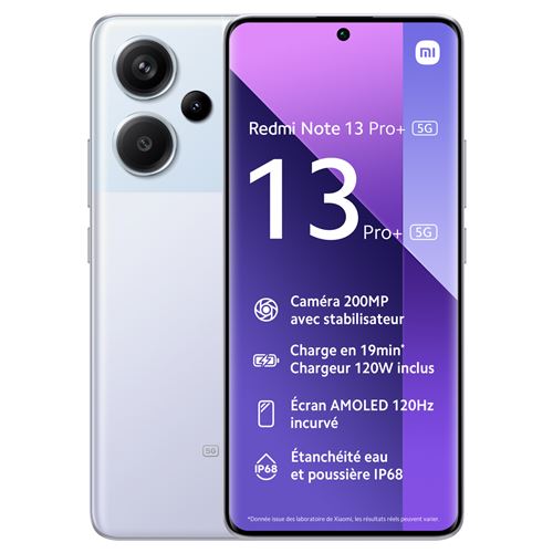 Smartphone Xiaomi Redmi Note 13 Pro+ 5G 6.67 Double SIM 256 Go Violet