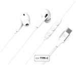 Ecouteurs intra-auriculaires avec fil Force Play KP Intra USB-C Blanc