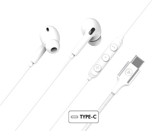 Ecouteurs intra auriculaires avec fil Force Play KP Intra USB C